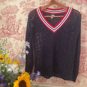 FREE PEOPLE fisherman’s net summer sweater